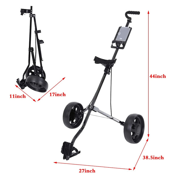 Adjustable 2-Wheeled Golf Cart