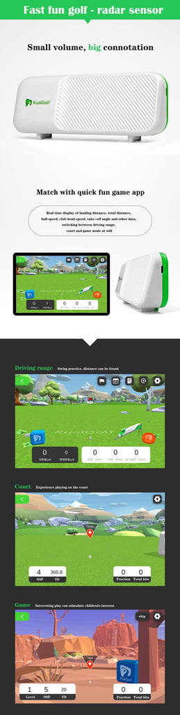 Golf Swing Simulator with Launch Monitor